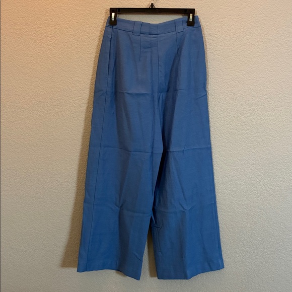 Sezane Blue Wide-Leg Trousers - Picture 4 of 7